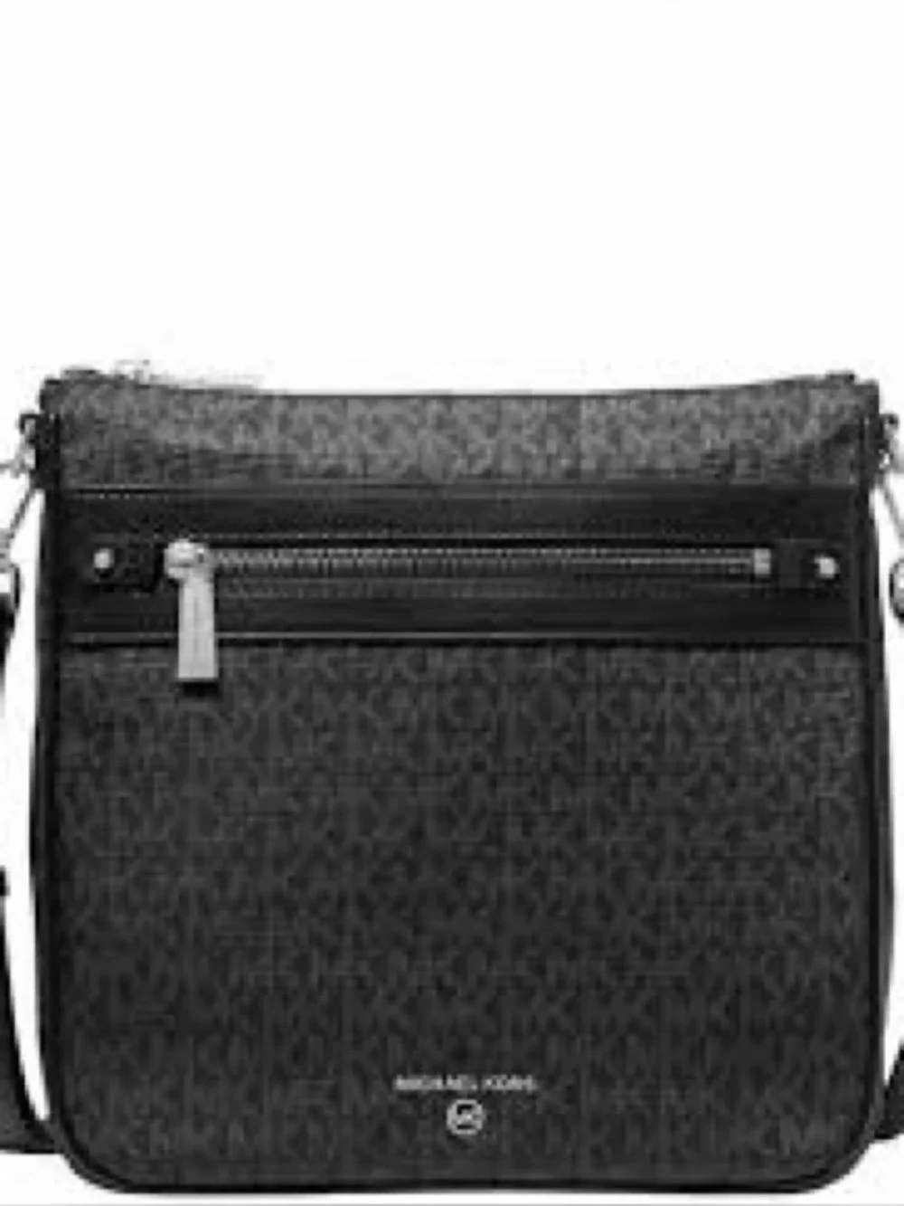 Michael Kors Jet Set Charm Crossbody Bag L Zip Card Case Wallet Set Black